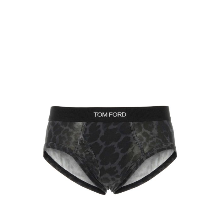 TOM FORD �ȥ�ե����� ��� ������������� T4LC11230029 Printed stretch cotton brief Animal Pri...