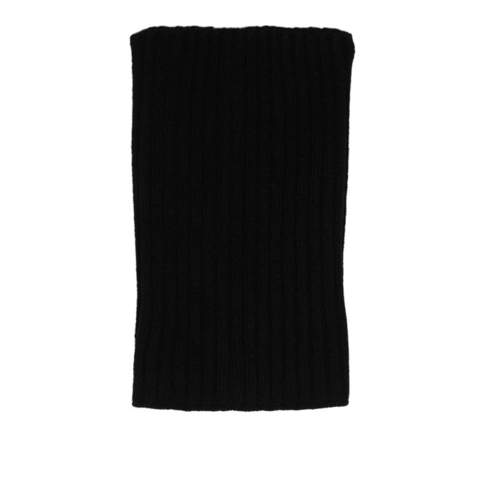 【送料無料・関税込】 リック オウエンス Rick Owens Ribbed-Knit Tube Scarf メンズ アクセサリー スカーフ・マフラー Black ONESIZE 男性 RU02D6484WSBR09