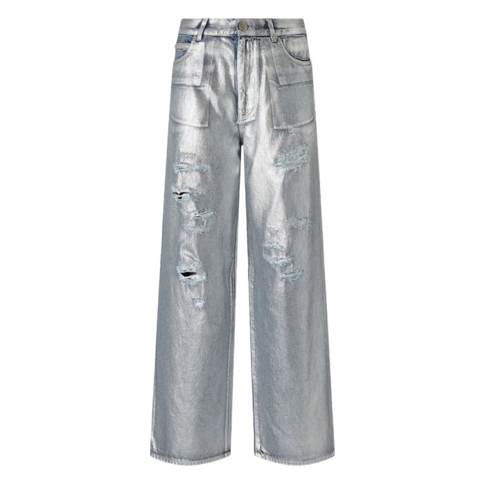 【楽天スーパーセール 最大80%OFF+P2倍~】PINKO ピンコ レディース ジーンズ 104601A2RTGU9 Jeans Pinko SILVER 24 25 26 27 28 30 【送料無料・関税込】
