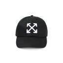 【楽天スーパーセール 最大75%OFF+P2倍】Off-White オフホワイト メンズ 帽子 OMLA04AC99FAB0021001 1001 BLACK WHITE onesize 【送料無料・関税込】
