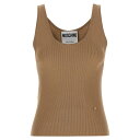 モスキーノ MOSCHINO Knit top J088205010019 Women タンクトップ・キャミソール Beige IT38 IT40 IT42 【送料無料・関税込】