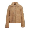 トム・ブラウン Thom Browne Bell Sleeve Jacket 4Bar In Shearling ウィメンズ ウェア ジャケット & コート カ...