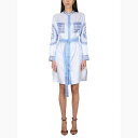 バーバリー Burberry SILK CHEMISIER DRESS 8069648B5650 Women ワンピース・ドレス・オールインワン BLUE 10...