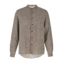 ブルネロ・クチネリ Brunello Cucinelli Linen shirt MM6840625C115 Men シャツ・ブラウス Brown L M XL 2XL S XS 【送料無料・関税込】(4)