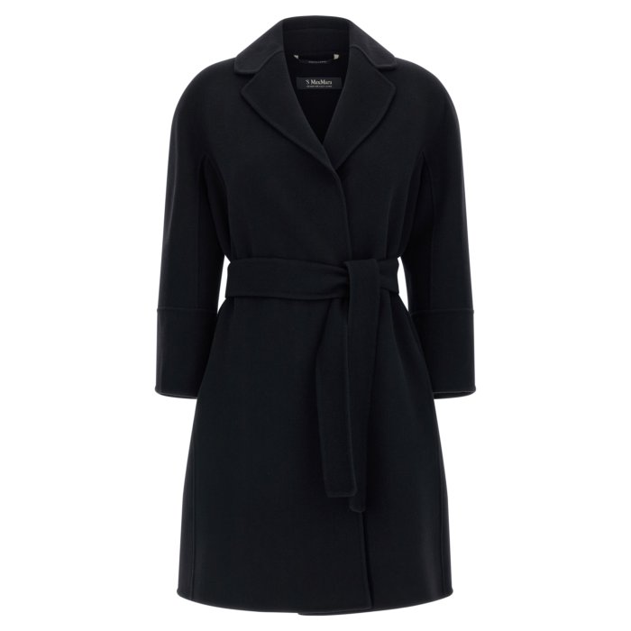 S MAX MARA エス マックスマーラ レディース コート 2529016071600013 'Arona' coat Black IT36 IT38 IT42 IT34 IT40 IT44 38 40 42 44 【送料無料・関税込】のサムネイル