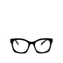 【楽天スーパーセール 最大75%OFF+P2倍】Prada プラダ レディース サングラス・アイウェア 0PRA05V16K1O1 Glasses Black 52 【送料無料・関税込】