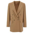 マックスマーラ Max Mara 'NEBBIE' BLAZER ウィメンズ ウェア ジャケット & コート カジュアルジャケット・ベスト Beige IT38 IT40 IT42 IT44 女性 NEBBIE002 【送料無料・関税込】(4)