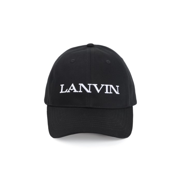 【楽天ブラックフライデー最大80%OFF+P2倍~】LANVIN ランバン メンズ 帽子 AMHAWCA11CLOP2510 10 BLACK 58 56 60 【送料無料・関税込】