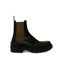 アレキサンダー・マックイーン Alexander McQUEEN Leather boots with side band 728257WHSWN1572 Me...