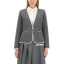 トム・ブラウン Thom Browne SINGLE-BREASTED JACKET FKJ083AY1002035 Women スーツ・ジャケット GREY ...