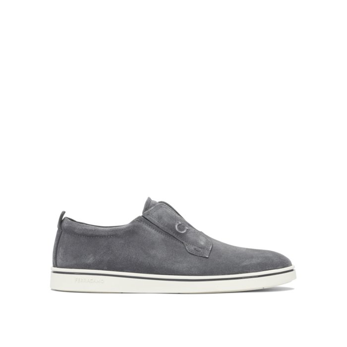 ե饬 FERRAGAMO Loafers & Slippers 0784326 Men ե Grey 10 7 8 9 ...