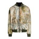 Balmain バルマン メンズ カジュアルジャケット・ベスト AH0TF355CD83AAA Print bomber jacket Multicolour ...