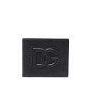 ドルチェガッバーナ Dolce & Gabbana Black dg logo wallet with tone-on-tone logo BP1321AT48...