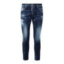 【楽天スーパーセール 最大75%OFF+P2倍】Dsquared2 ディースクエアード メンズ ジーンズ S74LB1660S30664470 Jeans Skinny Blue 46 54 48 52 50 【送料無料・関税込】