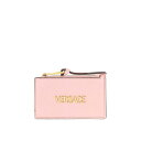 ヴェルサーチェ VERSACE Zippered Card Holder ウィメンズ アクセサリー 財布・カードケース Nude/Neutral ONESIZE...