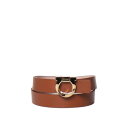 フェラガモ FERRAGAMO Gancini Belt In Calfskin ウィメンズ アクセサリー ベルト・サスペンダー Brown 85 100 女性...