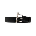 アレキサンダー・マックイーン Alexander McQUEEN Belts メンズ アクセサリー ベルト・サスペンダー NERO E ARGENTO 100 ...