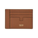 トムフォード TOM FORD LEATHER CARD HOLDER Y0397LCL158G1B108 Men 財布・カードケース BUFF onesize 【送料無料・関税込】