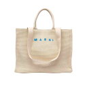 マルニ Marni Fabric Rafia Effect Shopping Bag SHMQ0034U1P386000W11 Men トートバッグ White...