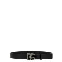 ドルチェガッバーナ Dolce & Gabbana 'DG' logo belt BC4644AX6228V363 Men ベルト・サスペンダー Black 1...