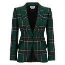 アレキサンダー・マックイーン Alexander McQUEEN Pointed shoulder blazer 842110QJAFI4348 Women ス...
