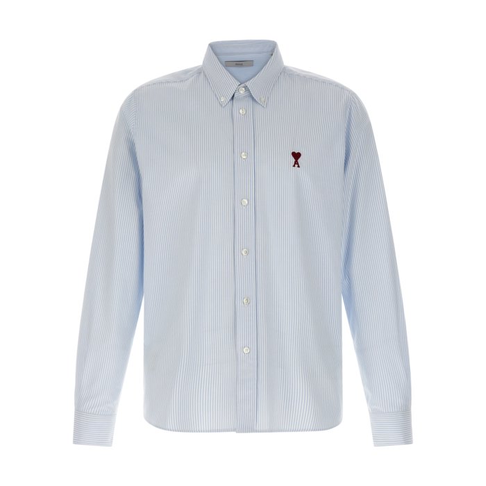AMI Paris アミパリス メンズ シャツ・ブラウス BFUSH063CO0087475 'Ami De Coeur' shirt Light Blue L M S XL 3XL 4XL 5XL XS 2XL 2XS 【送料無料・関税込】（楽天・Stok（ストック））