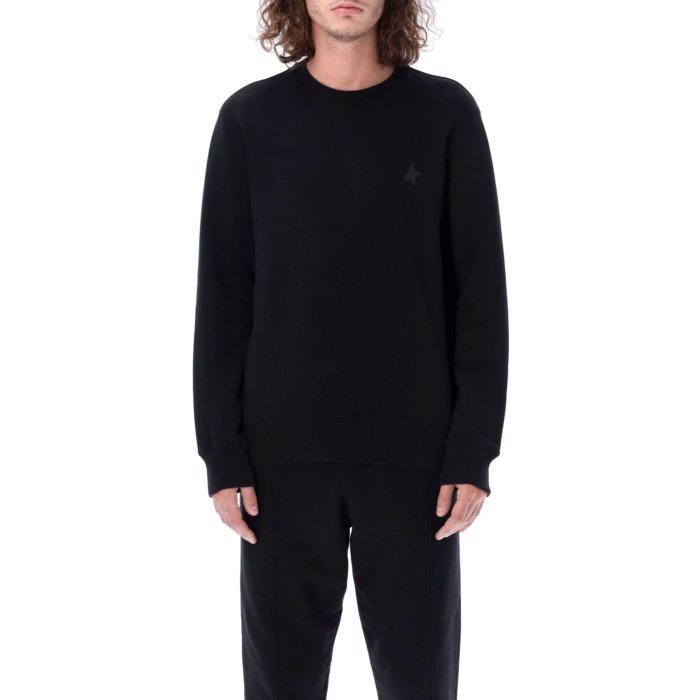 【楽天スーパーセール 最大80%OFF+P2倍~】Golden Goose ゴールデングース メンズ スウェット・フーディー GMP01223P00052590100 Golden Goose Clothing.... Black Blacks and greys M L XL S 2XL 【送料無料・関税込】