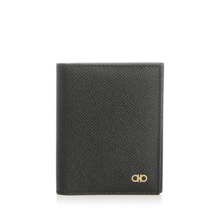 楽天Stok（ストック）フェラガモ FERRAGAMO Bifold card holder 661452775661001 Men 財布・カードケース Black IT0 【送料無料・関税込】