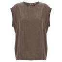 ブルネロ・クチネリ Brunello Cucinelli Silk blouse M0C59EH500C2925 Women Tシャツ・カットソー Brown L M S XS 2XL 3XL XL 2XS 【送料無料・関税込】
