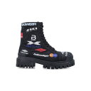 バレンシアガ Balenciaga Balenciaga Flat shoes Black 694042W2H131000 Men ブーツ Blacks and greys 40 41 42 43 44 【送料無料・関税込】