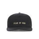【楽天スーパーセール 最大75%OFF+P2倍】Fear of God フィアオブゴッド メンズ 帽子 FGE270089OXF001 ETERNAL BASEBALL CAP WITH LOGO Black onesize 【送料無料・関税込】