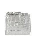 コムデギャルソン ウォレット Comme Des Gar?ons Wallet 'Embossed Logotype' wallet SA3100EGSILVER Men 財布・カードケース Silver onesize 【送料無料・関税込】