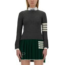 トム・ブラウン Thom Browne CASHMERE SWEATER ウィメンズ ウェア トップス ニット・セーター・カーディガン Grey 42 40 3...