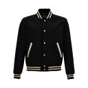 サンローラン Saint Laurent Jacket black メンズ ウェア ジャケット & コート カジュアルジャケット・ベスト Black White...