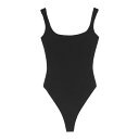 エンタイア スタジオ entire studios Square Neck Bodysuit - Nylon Spandex ES2356SOSOOT Women ボディスーツ Black XS 【送料無料・関税込】