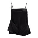 ジェイダブリュー アンダーソン JW Anderson Draped Satin Tank Top TP0335PG1601999 Women タンクトップ・キャミソール Black 12 【送料無料・関税込】