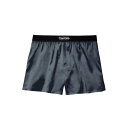 トムフォード TOM FORD SILK BOXERS T4LE41010010 Men アンダーウェア GREY XL 2XL L M 【送料無料・関税込】