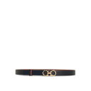 フェラガモ FERRAGAMO Low Black Leather Belt 23A5650674487527 Women ベルト・サスペンダー Black 9...