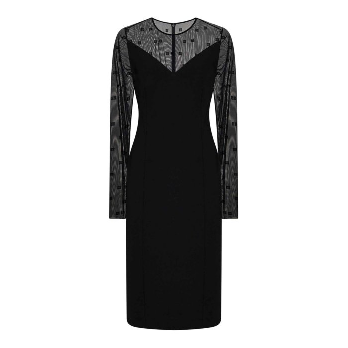 ジバンシィ GIVENCHY Long-Sleeved Tulle Dress BW21LD30XQ001 Women ワンピース・ドレス・オールインワン Black 38 40 【送料無料・関税込】
