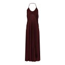 アライア ALAIA Long crossover dress AA9R2707J050B332 Women ワンピース・ドレス・オールインワン Bordeau...