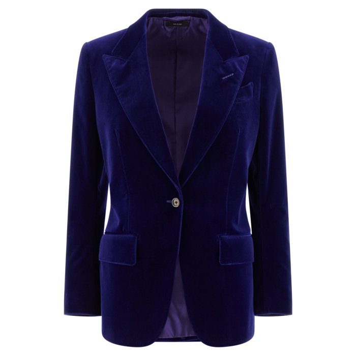 【楽天ブラックフライデー最大80%OFF+P2倍~】TOM FORD トムフォード レディース ブレザー・ジャケット GI2970FAX1518GV775 'Wallis' blazer Blue IT38 IT40 40 42 【送料無料・関税込】