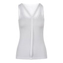 ヘルムートラング Helmut lang Canotta Strap Racer O09HW503C7JC7J Women タンクトップ・キャミソール Whit...