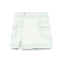 パームエンジェルス Palm Angels Mini Buttons Skirt PGCU005S25FAB001513B Women スカート Light Green 12year 【送料無料・関税込】