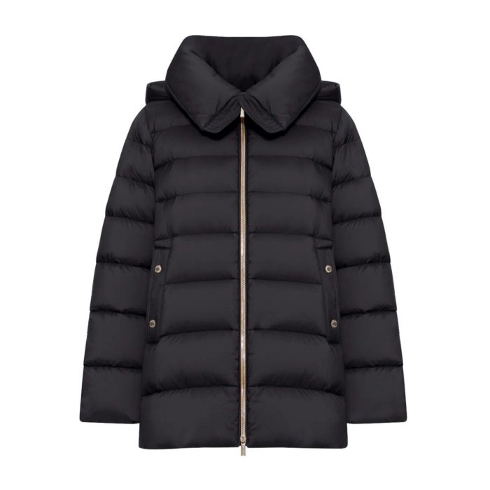 MooRER ムーレー レディース ダウンジャケット・コート MODPI100240S3U0001 `Natalia` Jacket Black 46 【送料無料・関税込】