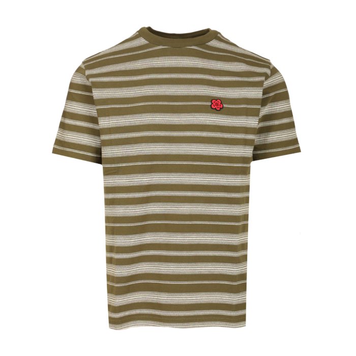 【楽天ブラックフライデー最大80%OFF+P2倍~】KENZO ケンゾー メンズ Tシャツ・カットソー FF65TS2534SC50 Striped T-shirt Green 3XL 4XL 5XL L M S XL XS 2XL 2XS 【送料無料・関税込】
