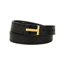 【送料無料・関税込】 トムフォード TOM FORD LOGO BRACELET メンズ ジュエリー ブレスレット Black U ONESIZE 男性 JM003LCL008G1N001(4)