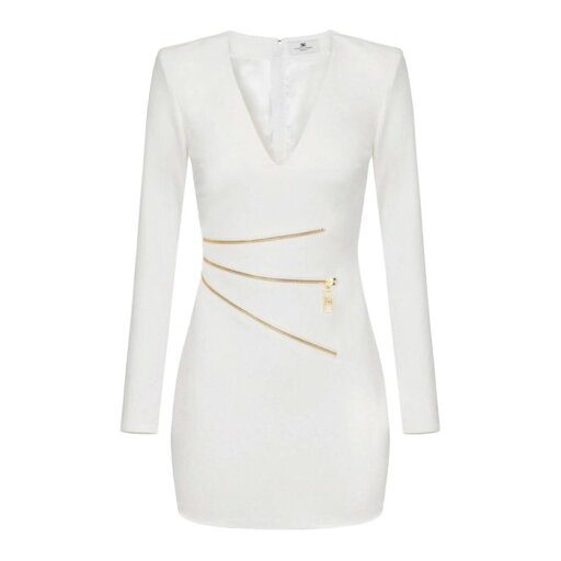 エリザベッタ フランキ Elisabetta Franchi Dress AB64747E2 Women ワンピース・ドレス・オールインワン White 42 44 38 40 【送料無料・関税込】 エリザベッタ フランキ Elisabetta Franchi Dress AB64747E2 Women ワンピース・ドレス・オールインワン White 42 44 38 40 【送料無料・関税込】