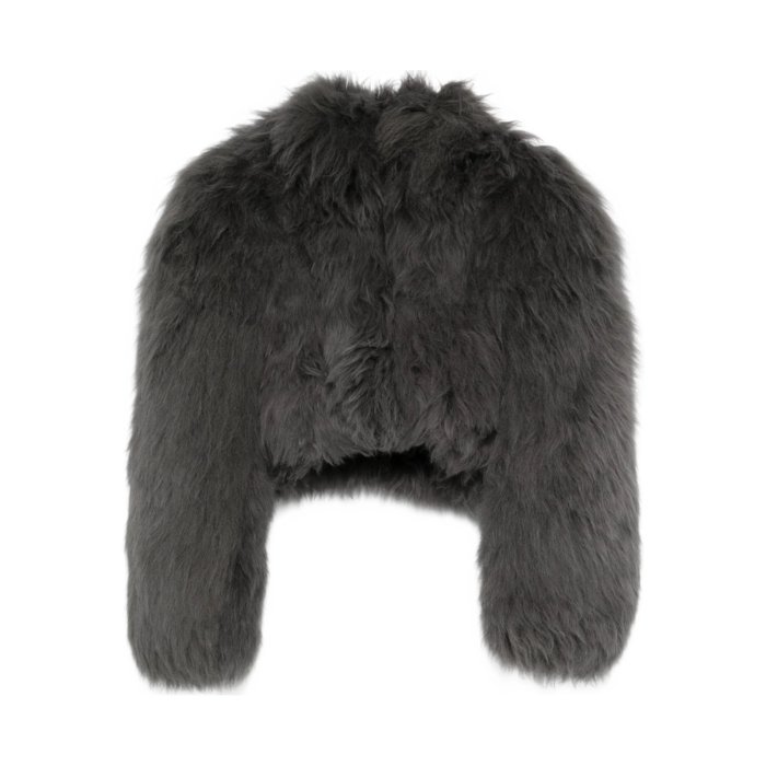 ALAIA アライア レディース レザー&ファージャケット・コート AA9V1185L027B840 Leather Outerwear Alaia GREY FR36 【送料無料・関税込】のサムネイル