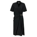 ロエベ LOEWE DRAPED DRESS ウィメンズ ウェア トップス ワンピース・ドレス・オールインワン Black FR32 FR36 女性 S540Y...