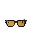 【楽天スーパーセール 最大75%OFF+P2倍】TOM FORD トムフォード メンズ サングラス・アイウェア FT115452E Ilias Sunglasses Brown 50 【送料無料・関税込】